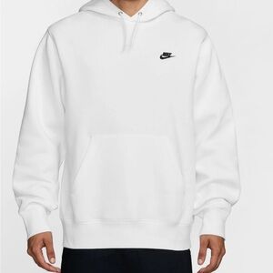 Nike Men's Classic White Hoodie & Bonus T- Shirt